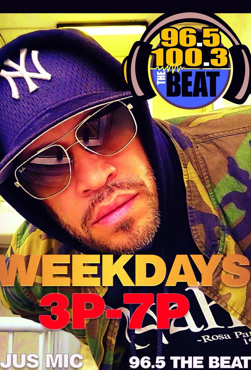 You know him, you love him - and now you can HEAR HIM again on 96.5 The BEAT. Jus Mic hangs with you weekday afternoons from 3-7pm on #Syracuse’s Only Hip Hop Station!