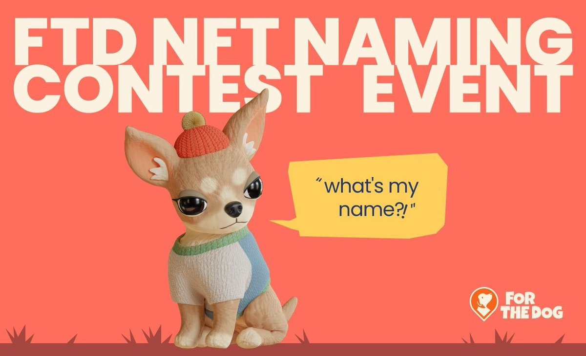 💞FORTHEDOG NFT NAMING CONTEST 5,700 TRX EVENT

1. Like + RT +3 Tag + Discord

2. Join our Gleam competition
🔗gleam.io/K3TF4/forthedo…

 #NFTGiveaway #NFTs #NFTdrop #FTD #Forthedog #forthedogcommunityevent #EVENT