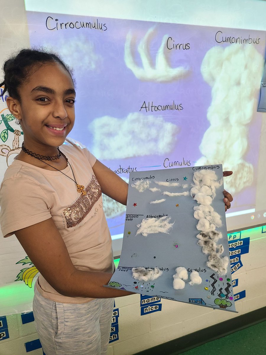 LACMsBanksFMPSD's tweet photo. When your cloud art needs a little bling bling ✨️ Grade 5 @DrClarkSchool #cloudywithachanceofglitter #weathercanbefun #learnbydoing #cloudinajar https://t.co/a1np3kXvKm