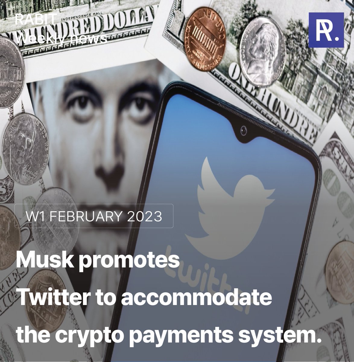 RABIT_crypto's tweet photo. [W1 February 2023] Weekly Card News📜
Want to know what's happening in the #coin market? 😮 Catch up with the trend in a more digestible form with our "Weekly Card News."

Check out right now!✅
https://t.co/ynaE7fpo8F

#Twitter #Crypto #HongKong #StableCoin #Visa #cryptocurrency https://t.co/vbf5bxzW3u