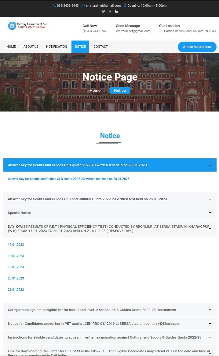 बड़ी ख़बर रेलवे SER Zone ने Group D 2019 के DV के गलत रिज़ल्ट को वापस लिया।
अपनी आधिकारिक वेबसाइट से हटा दिया DV रिज़ल्ट व शेड्यूल।
<a href="/AISU_Tweets/">ALL INDIA STUDENTS UNION 🤝🇮🇳✊</a> किसी भी विद्यार्थी या अभ्यर्थी की जायज़ मांग हेतु पूरे तरीके से समर्थित हैं।
आईए हम सभी मिलकर अपने हक़ की लड़ाई मिलकर लड़े।
✊🏻