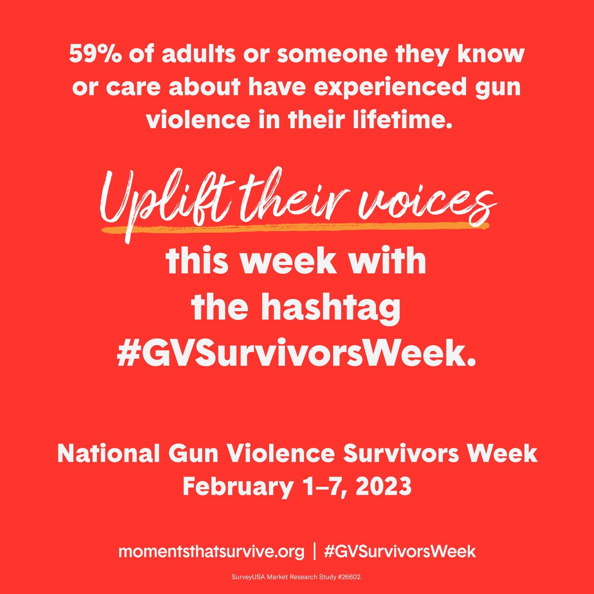 I was held at gunpoint and pulled out of my car by my purse strap which had wrapped around my neck by a group of teens who should have never had that gun. I still tense up when someone runs up behind me. #GVSurvivorsWeek