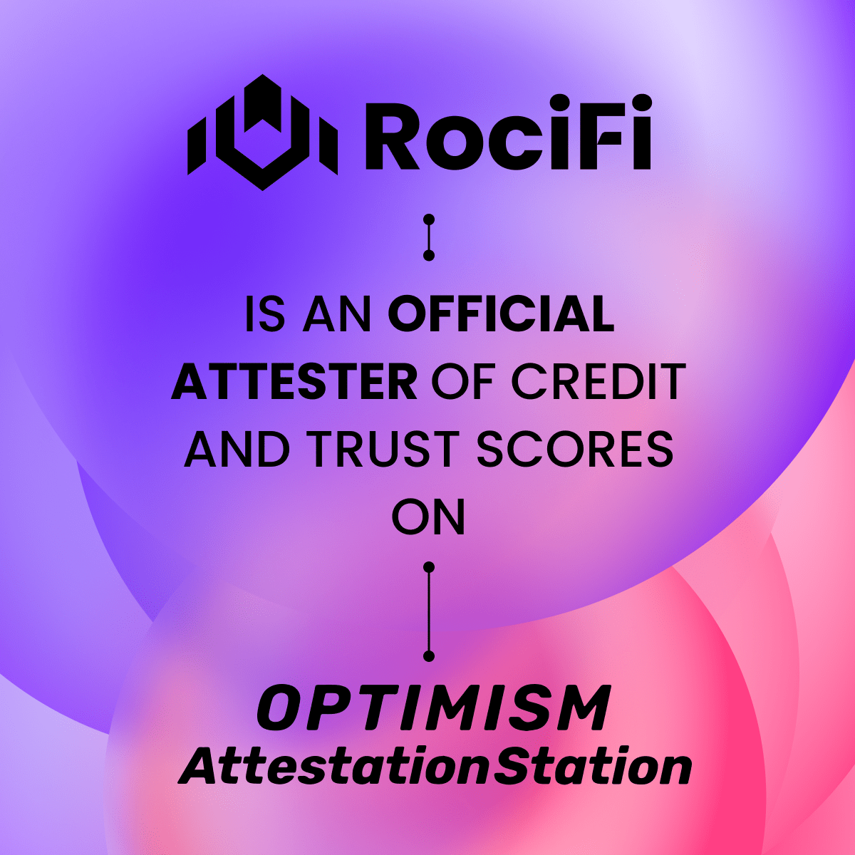rocifi's tweet photo. gm #RociFighters ☕️  lets dance into the weekend with some news 🕺💃 

RociFi is taking its credit and trust scores multi-chain to @optimismFND Attestation Station 🔥 

RociFi scores provide reliable info on Web3 users to help @optimismFND usher in non-plutocratic governance https://t.co/I1wF2Jxk3G