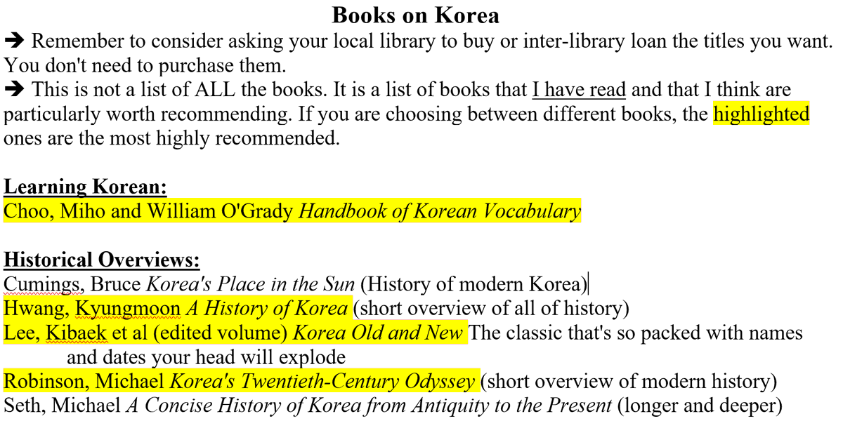 TheKpopProf's tweet image. Pinned list of reading recommendations, updated February 2023. Please read through the various lists here, but remember they&apos;re limited by how much time I personally have to read books (not articles) 

#BooksonKorea #EducateYourself