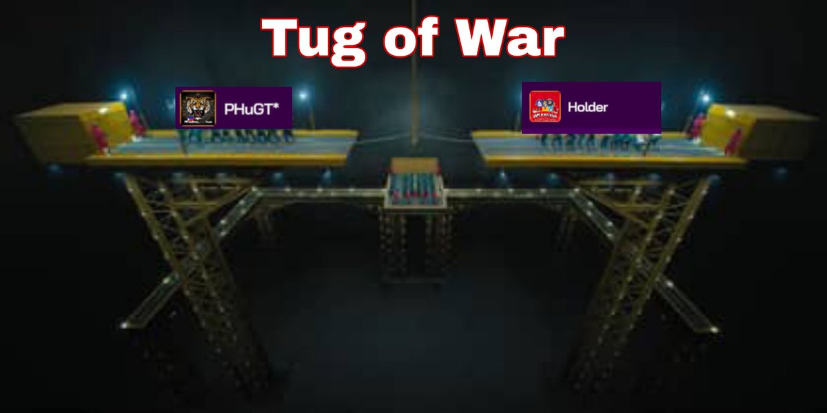jcs_0131's tweet photo. @BinemonBin This time, GUILD VS GUILD in #BINEMON TUG OF WAR. Each player needs to TAP the screen as fast as he can to help the team in pulling the rope and let the opponents fall on the platform The team with the most members stayed in the platform WINS!
Yiehhh! Excited 🚀 $Apple 🍏 https://t.co/Vcp9xpbEAK