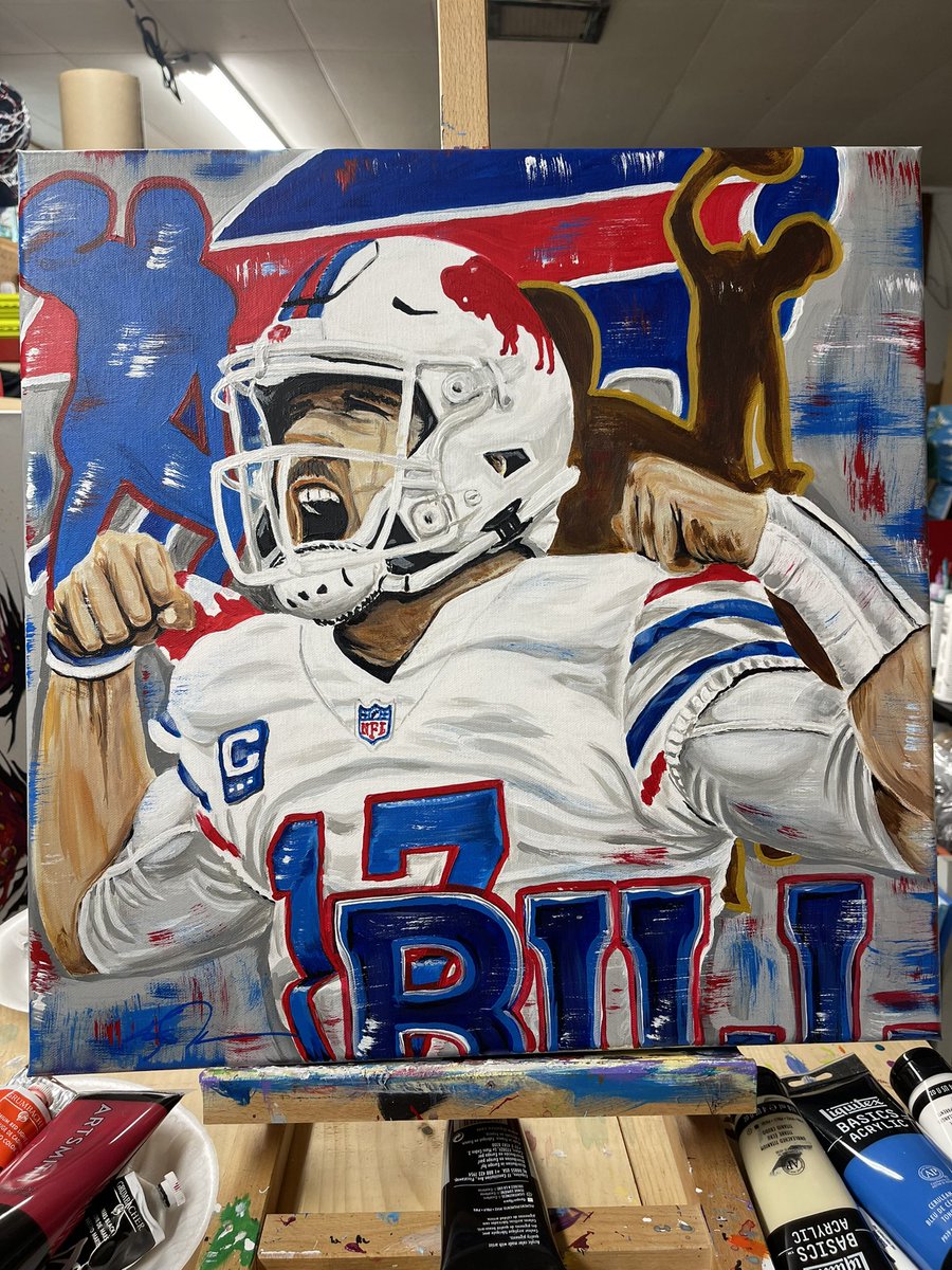Ken Newton Studios (@ken_newton9) on Twitter photo Non-Football weekend coming up. <a href="/JoshAllenQB/">Josh Allen</a> playing at the Pebble Beach Pro-Am. Here is my most recent Josh painting.
.
.
#Buffalo #BuffaloBills #joshallen #Wyoming #wyomingfootball #PebbleBeachProAm #carmel #California #NFL #nflart #sportsart #kennewtonstudios #probowl Non-Football weekend coming up. <a href="/JoshAllenQB/">Josh Allen</a> playing at the Pebble Beach Pro-Am. Here is my most recent Josh painting.
.
.
#Buffalo #BuffaloBills #joshallen #Wyoming #wyomingfootball #PebbleBeachProAm #carmel #California #NFL #nflart #sportsart #kennewtonstudios #probowl