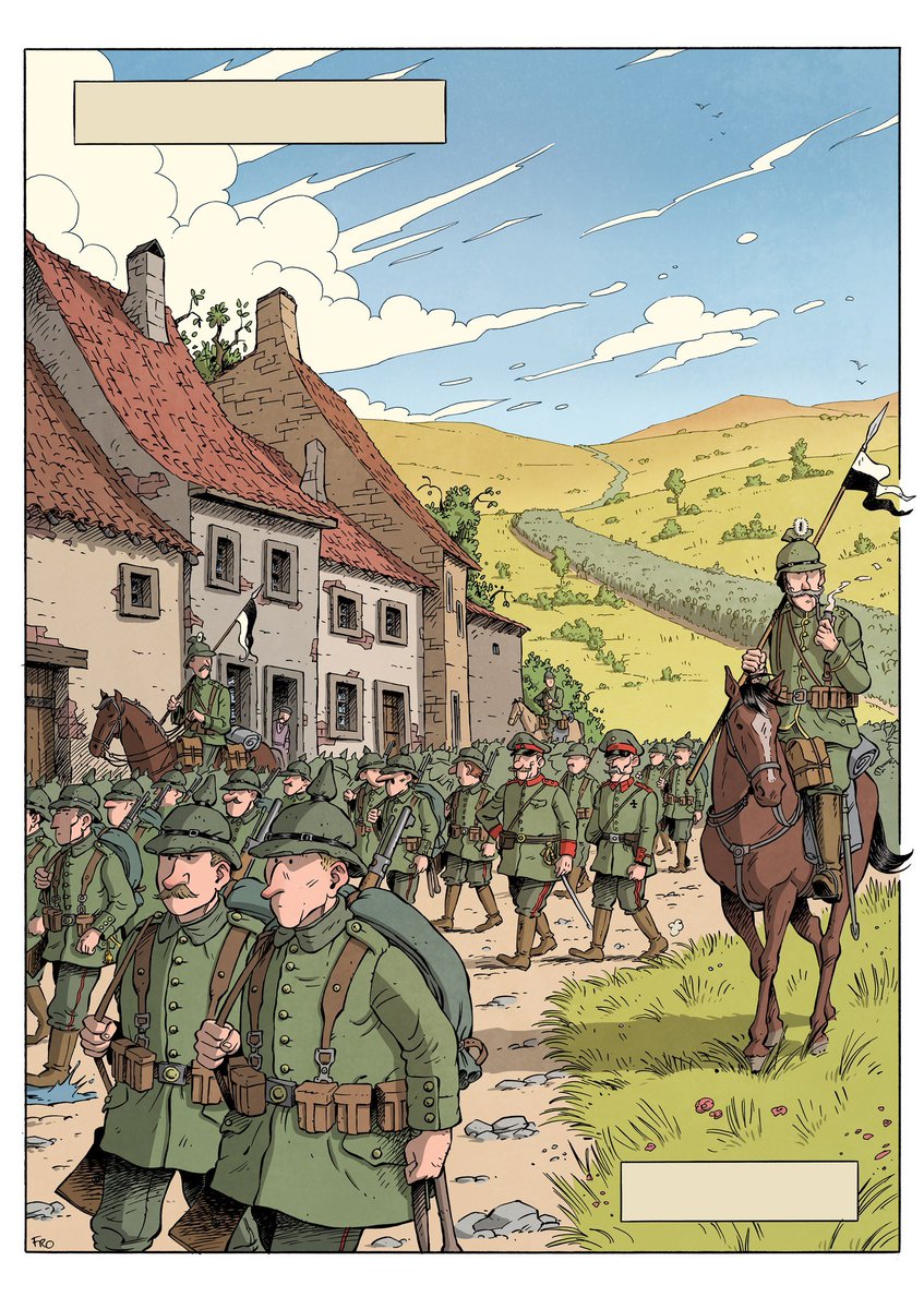 stripland_BENL's tweet photo. Gefascineerd door #HetVerhaalVanVlaanderen? De twee bijhorende graphic novels door #HarryDePaepe en #FrodoDeDecker, die schitterend tekenwerk aflevert, zijn bij elke stripboer verkrijgbaar. Kloeke HC-uitgaves, waar voor je geld! #TomWaes #EEN #VRT #DeMensen #Standaard https://t.co/cFhwmFoCC0