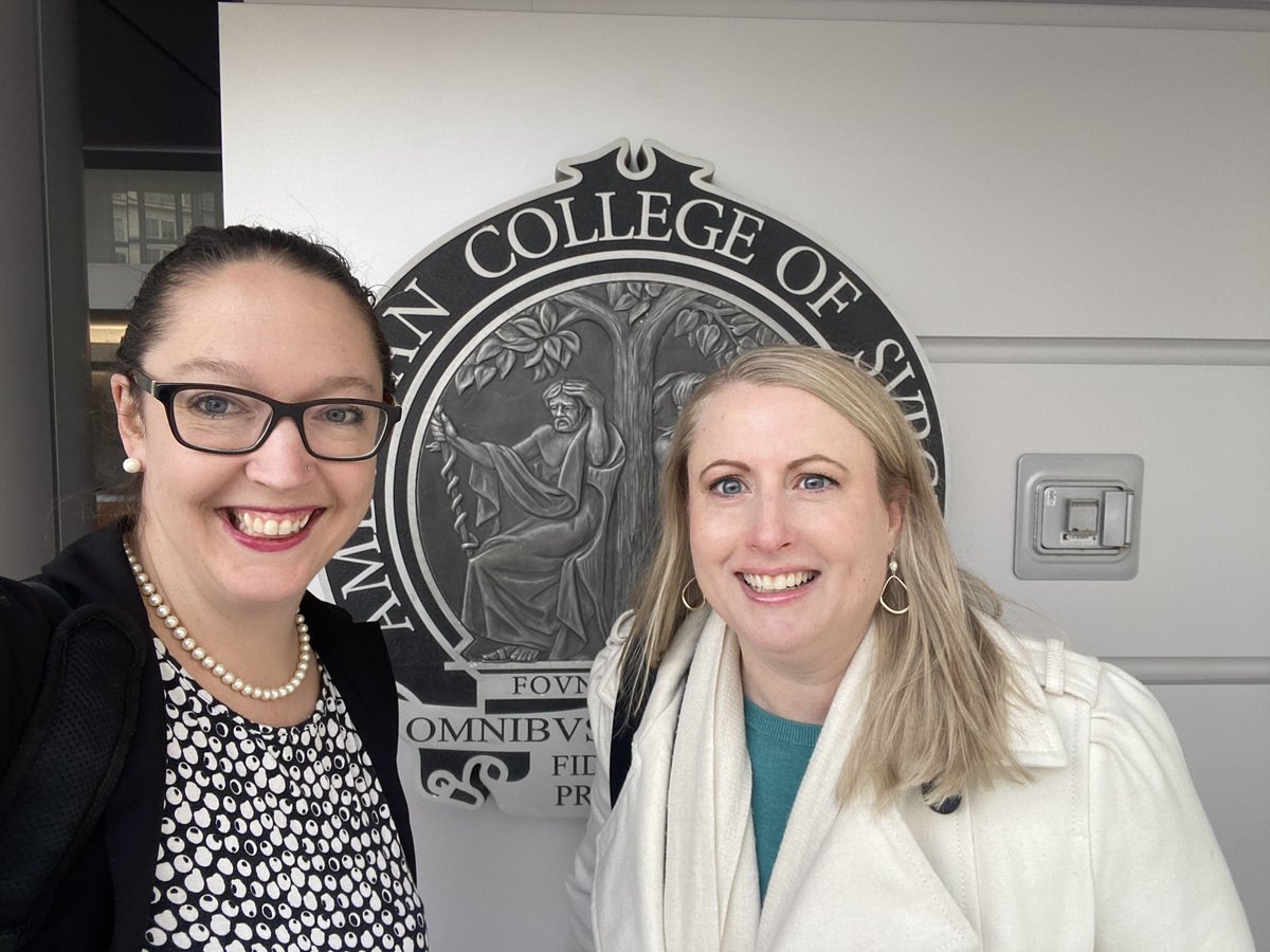 JuliaColemanMD's tweet photo. Wrapped up day 1 at the @AmCollSurgeons Board of Regents Meeting, side by side with @acsYFA Chair @talleycindy1! Grateful for the opportunity to represent the voice of residents, fellows, and early career surgeons across the country. https://t.co/YAGJ3BcpFC