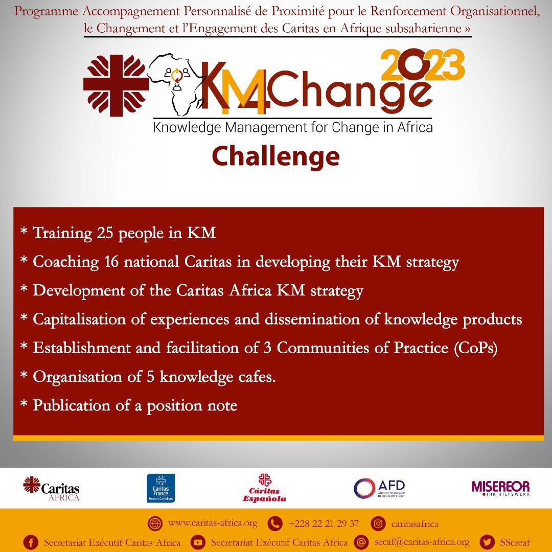 caritaszambia's tweet photo. Developing KM strategies,dissemination of knowledge products @caritas_africa @iamCARITAS
#knowledge4change
#knowledgesharing
#knowledge https://t.co/V0MxyFlpJs