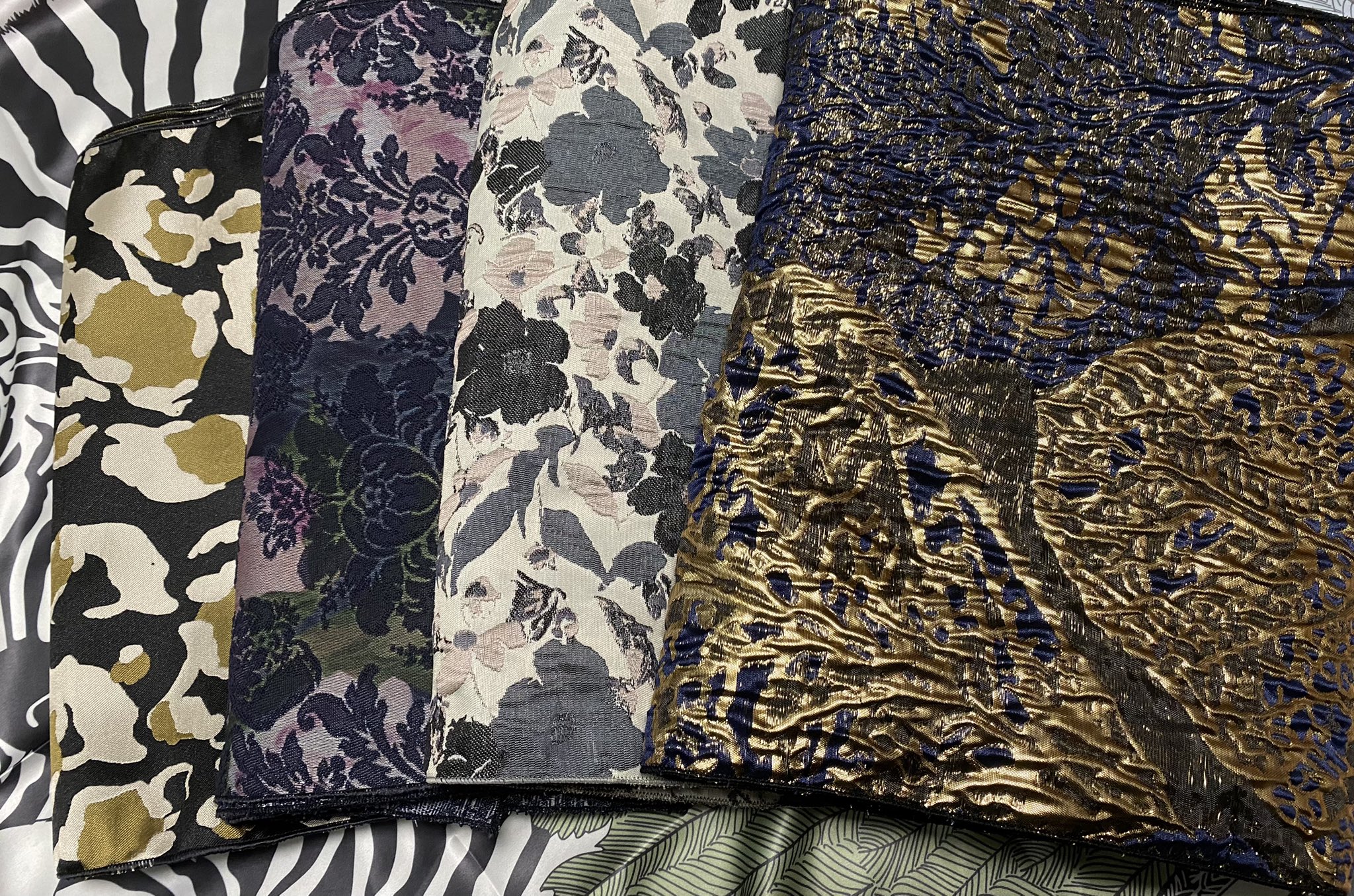 大人兵児帯 バタフライガーデン バイオレット 長尺ジャガード兵児帯