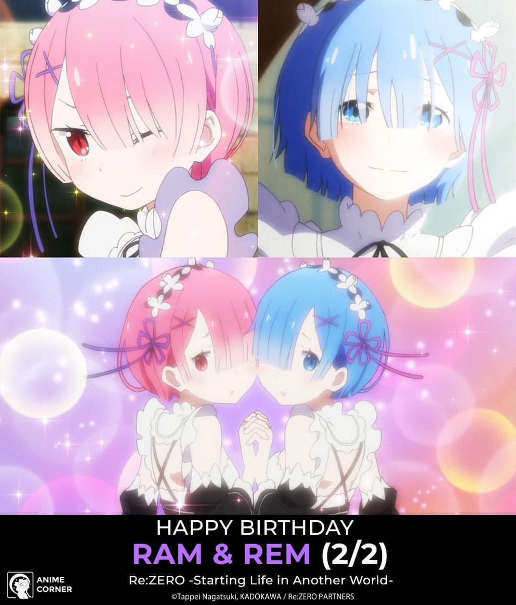 GundamBassExe32's tweet photo. Happy Birthday to the Oni twins Ram and Rem!🎁🕯💖💙😊🎂🍰🧁🎈😎 In re zero
@briannanoellek @RyanBartley #ReZero #ramandrem https://t.co/MrVTVQyNst