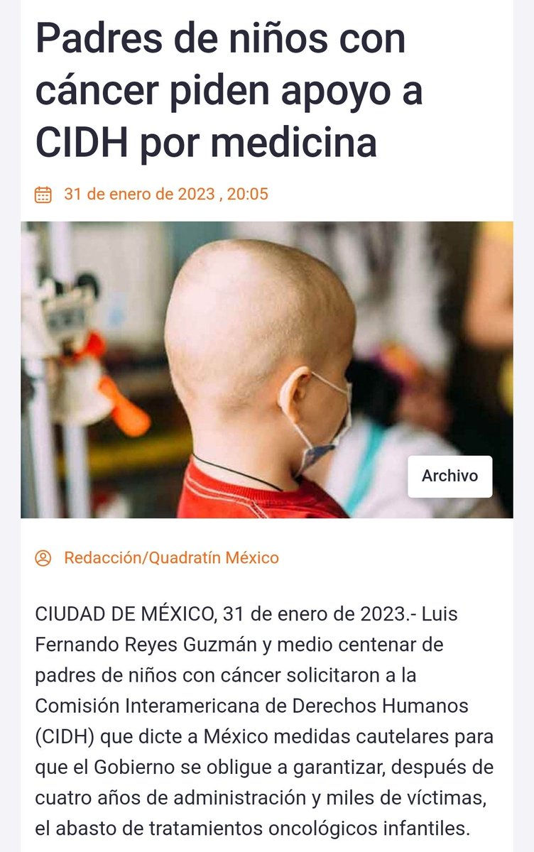 DrPacoMoreno1's tweet photo. La ineptitud y la improvisación ya causaron mas de 1600 niños fallecidos por falta de medicamentos contra el cáncer.
Si esto no le importa a las autoridades de salud 
¿Qué más puede importarles? https://t.co/R95jLfoPvx