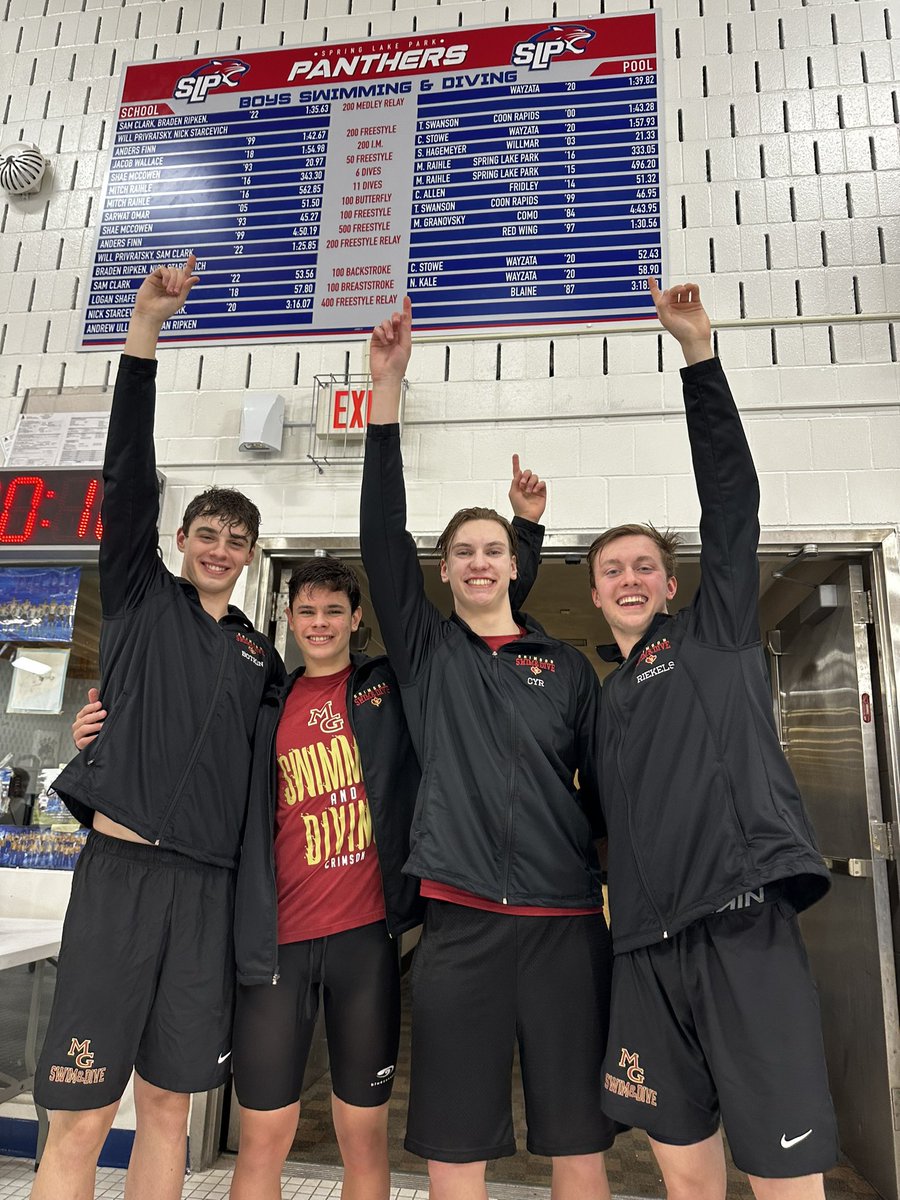 crimsonboysswim's tweet photo. Conference Champs and 2 pool records (1 was from 1987)!!! Way to go Crimson. https://t.co/dgyiD4Ox7K