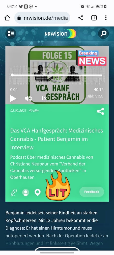 Ben11Cann's tweet photo. Jetzt auch bei @NRWision 💚
Das Hanfgespräch
Mit Dr. Christiane Neubaur @VCA_Deutschland und mir.
https://t.co/JdaAdNL1Zu
Danke für diese großartige Möglichkeit 💚 https://t.co/dO7D6iYPUA