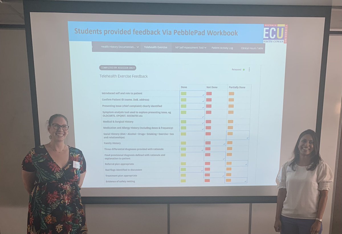 Jacqui Patten (@jacquipatten) on Twitter photo #WATLF2023
Stimulating and simulating ;) presentation about simulation in the student nurse practitioner / patient experience from the always wonderful <a href="/Nilufeur/">Nilufeur McKay</a> and <a href="/MAPedlow/">Michelle Pedlow</a> from <a href="/EdithCowanUni/">Edith Cowan University (ECU)</a>, feedback provided beautifully through <a href="/PebblePad/">PebblePad</a> and a powerful rubric in ATLAS #WATLF2023
Stimulating and simulating ;) presentation about simulation in the student nurse practitioner / patient experience from the always wonderful <a href="/Nilufeur/">Nilufeur McKay</a> and <a href="/MAPedlow/">Michelle Pedlow</a> from <a href="/EdithCowanUni/">Edith Cowan University (ECU)</a>, feedback provided beautifully through <a href="/PebblePad/">PebblePad</a> and a powerful rubric in ATLAS