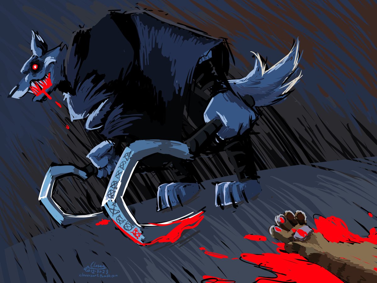 Cloverthegrand's tweet photo. CW: Gore
.
.
It feels better biting down
#pussinboots #pib2 #pussinboots2 #pib2fanart https://t.co/XSboHCrQ97