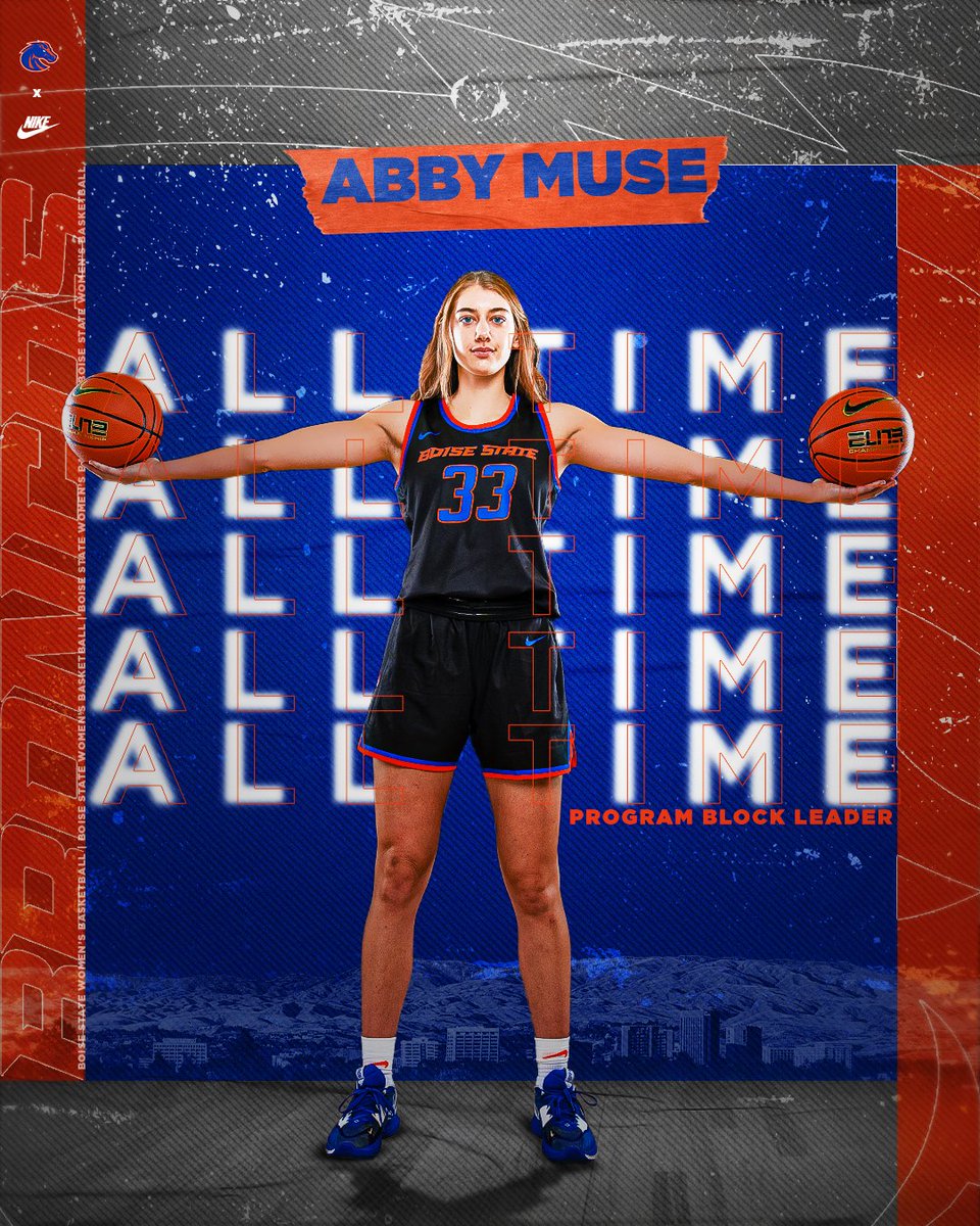 BroncoSportsWBB's tweet image. MAKING HISTORY 👀

Congratulations to @muse_abby for becoming the program's all-time career block leader with 143 career blocked shots‼️

#BleedBlue | #WhatsNext