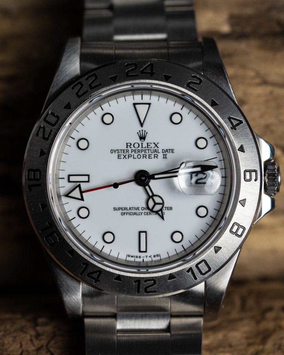 edinwatchco's tweet photo. The classic Rolex Explorer 11 ref 16570. A pristine example and just serviced. Available now with all original Rolex box and papers. £7995.00 https://t.co/KCa119gtGd