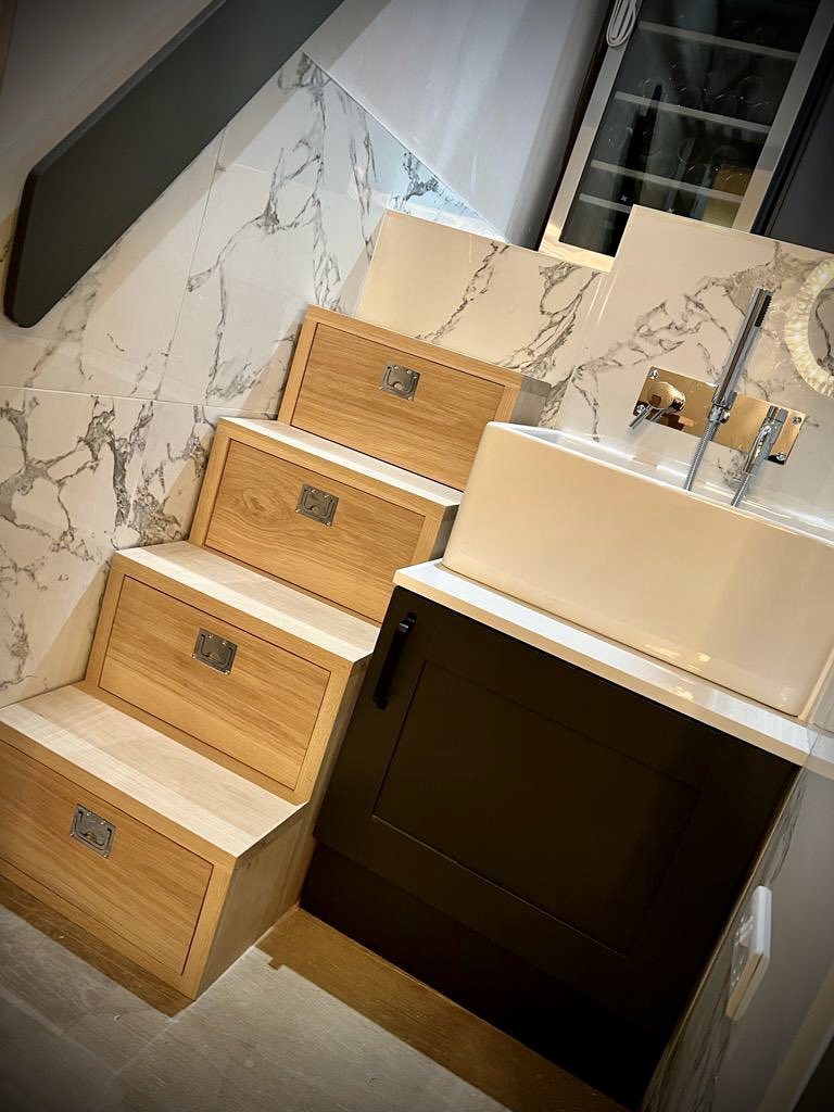 colinmcshaneinv's tweet photo. Final piece of the jigsaw: bespoke drawered stairs now in situ at New Town utility / wine store room… #CleverStorage #APlaceForEverything #Edinburgh #InteriorSolutions #Design #Supply #Install https://t.co/ffp0WPHZ8V