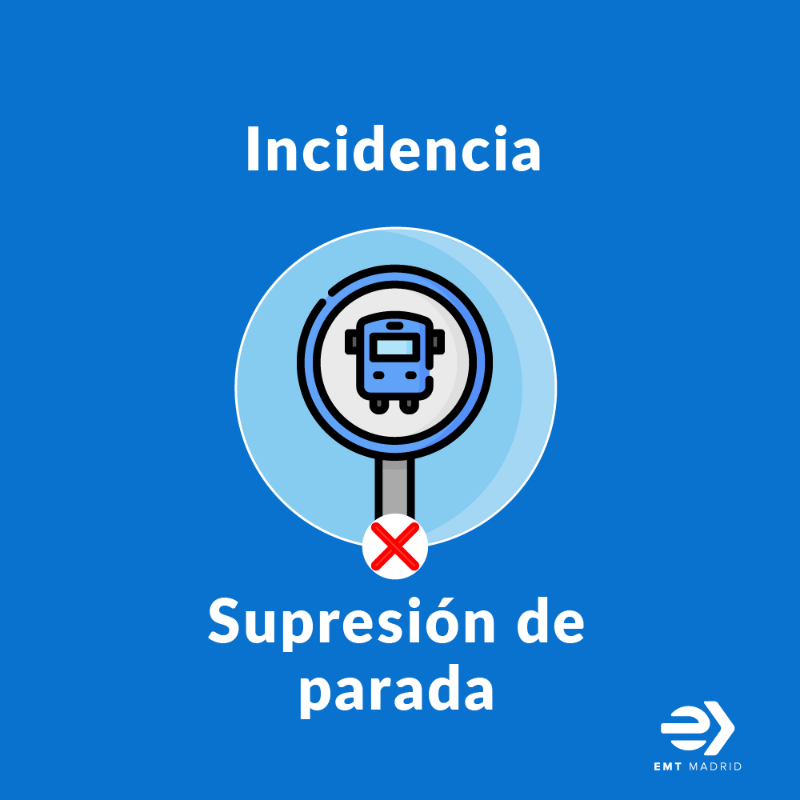 EMTincidencias's tweet photo. 🗓️ Del 12/06 a fin de obras
🕙 Desde las 8:00 horas
🚌 Línea E suprime provisionalmente la parada 4280, ubicada en Escuela de Maestría Industrial.