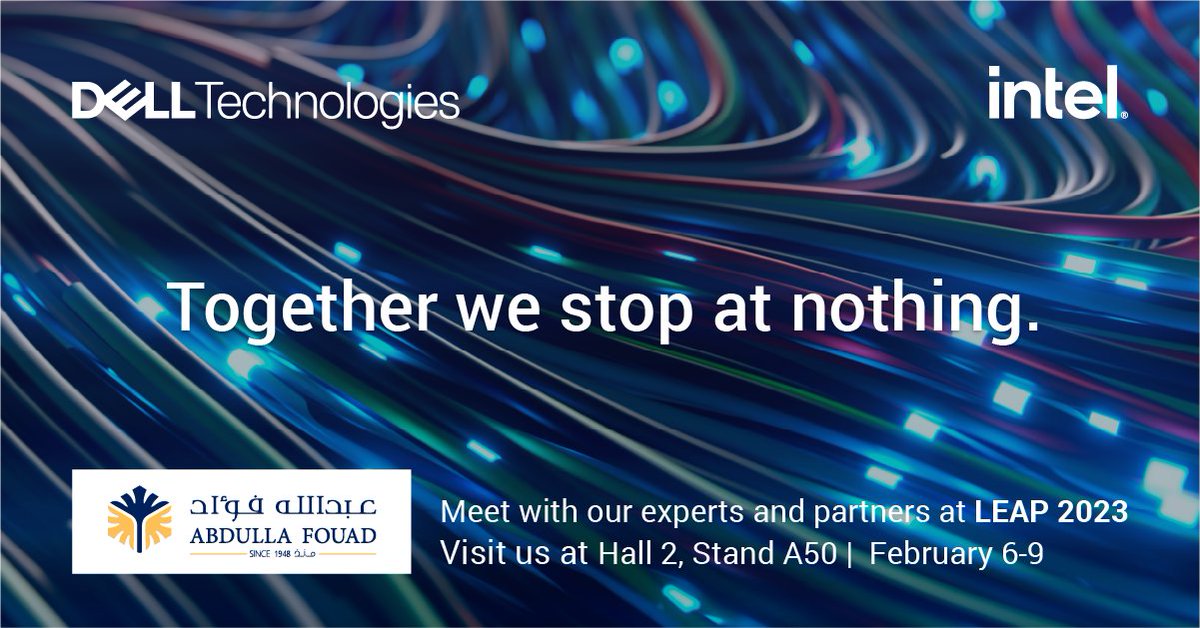 #Leap23 in #Riyadh is only a few days away!

Visit our #DellTech booth to: 
💡Attend insightful discussions, 
🤝Meet our partner @AFHco,
⏩Accelerate your #digitaltransformation journey to lead in today's hyper-digital world! 

✅ Register today: dell.to/3HRSKCA