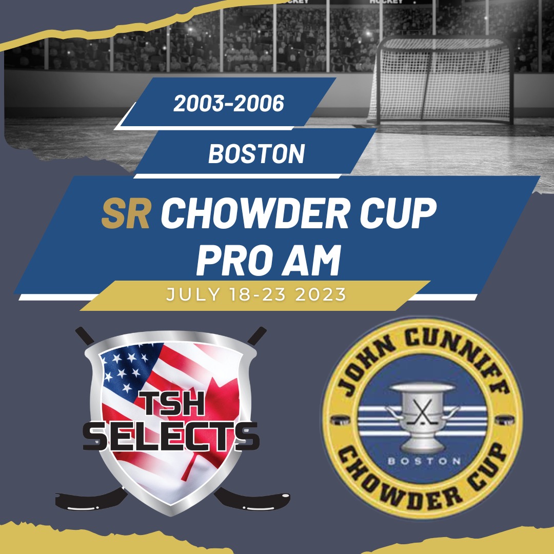 TSH Selects has great opportunities for 2003 to 2006-born hockey players at these 3 Elite AAA events 

TEP (May), Pre-Draft (June) and Sr Chowder (July) - a great trio of events for those seeking college and Jr A exposure.

DM us, email tshselects@outlook.com or text 780-669-7370