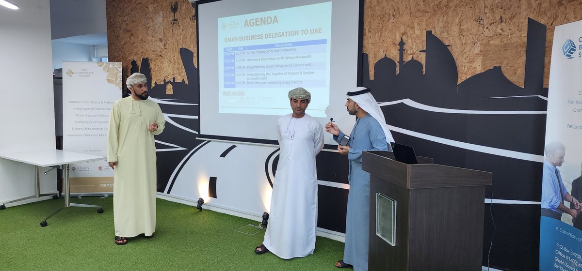 Networking is not about just connecting people. It’s about connecting people with people,  ideas, and opportunities.
The Corporate Group hosted the Omani Business Delegation with some key business suppliers and partners in UAE in an event to connect businesses in Oman and UAE.