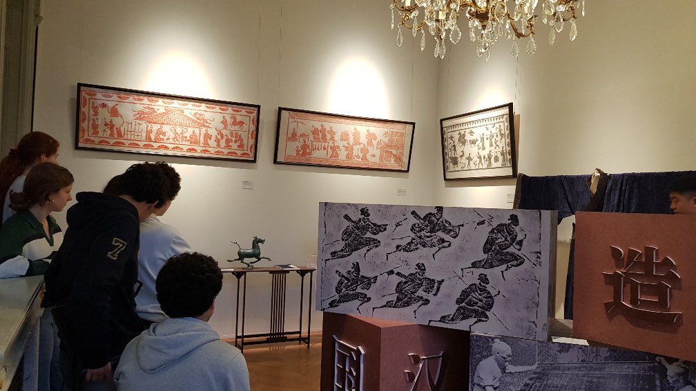 Visite du centre culturel de Chine, dépaysement 😊 sans quitter Paris pour nos lycéens suivant cette langue vivante. Ils sont revenus ravis.
