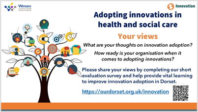 ChessellSarah's tweet image. Great #DorsetInnovationHub Evaluation Working Group meeting Tues #teamwork  Updates from @wessexahsn Insight team inc. fabulous Jackie Chandler reg data collection report 
We'd love your views on innovation - please take 5mins 2 complete 👇 #spreadtheword
ourdorset.org.uk/innovation/ado…
