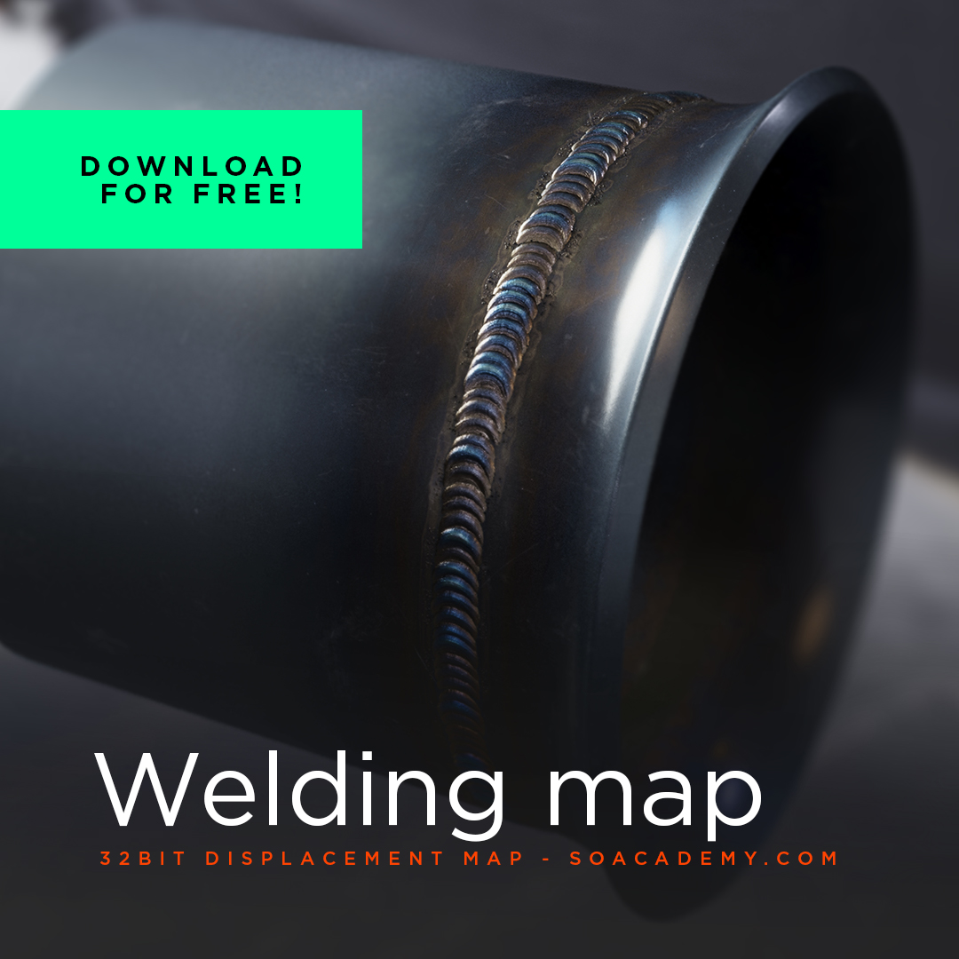 soaacademy's tweet image. Add some realism to your metal weldings! Download this displacement map #madewithsubstance by Rob.

Click here to get it! bit.ly/3kUS6v3
.
#SubstanceDesigner #DisplacementMap #MaterialDesign #3DDesign #CGArt #Texturing #GameArt #VFX #3DModeling #3DArt #ComputerGraphics