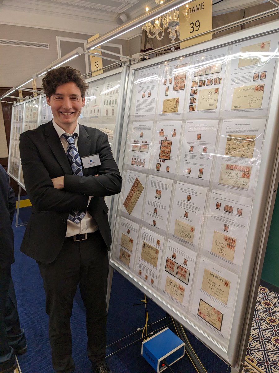 Our Philatelist Ricky Verra took part in the GB Overprint Society's 50th Anniversary display at the Royal Philatelic Society London <a href="/The_RPSL/">The Royal Philatelic Society London</a> yesterday, with a frame from his own collection: “Overprints on the 1887 ½d vermilion “Jubilee” issue of Great Britain”. #philately