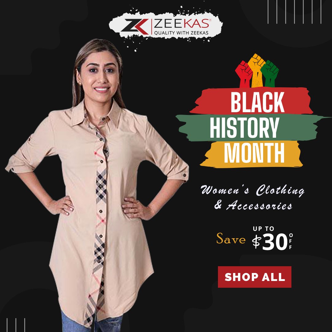 Zeekas3's tweet photo. #Zeekas #BlackHistoryMonth #Women's #Clothing And Accessories Deals In USA. Save Upto $30 OFF On All Bodycons And Tops For Sale.
Shop All: https://t.co/pViI1oRDxM
#blackhistory #blacklove #bhm #black #blackwomen #blackculture #love #africa #buyblack #art #blackbusiness #fashion https://t.co/H48gcbQqyw