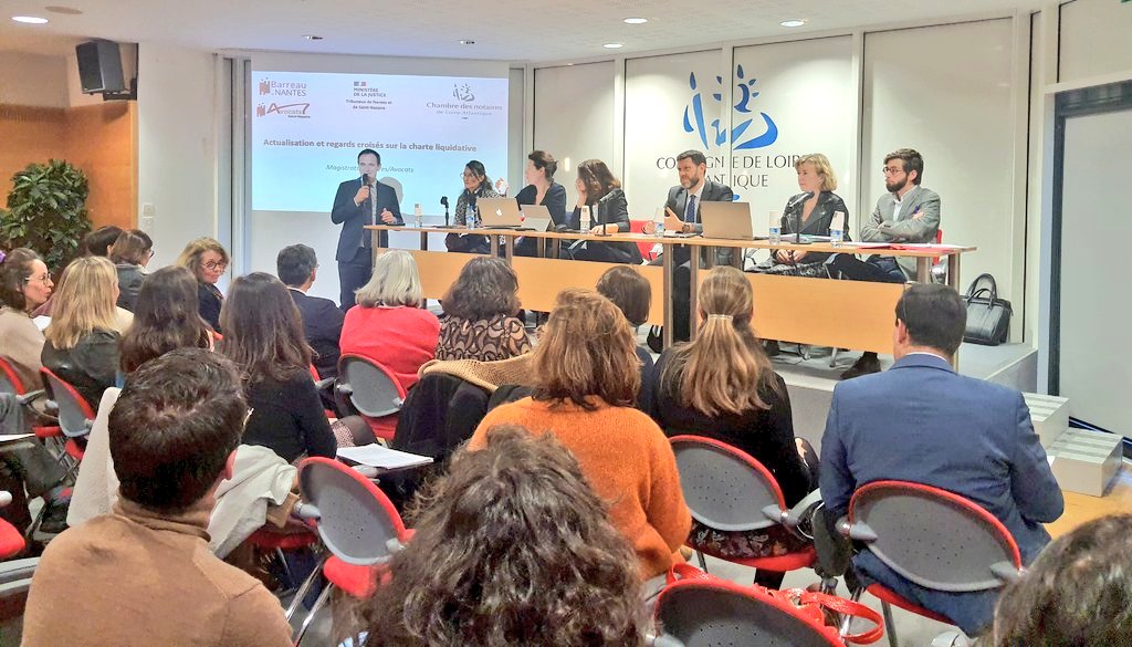 notaires44's tweet photo. 📍Formation commune #Notaires/#Avocats de #LoireAtlantique autour du thème de la #CharteLiquidative 📍 Remerciements aux Magistrats qui ont contribué à l'élaboration de ce #RegardsCroisés @barreaunantes @notaires44 @PTJNantes https://t.co/usV83lsqyu