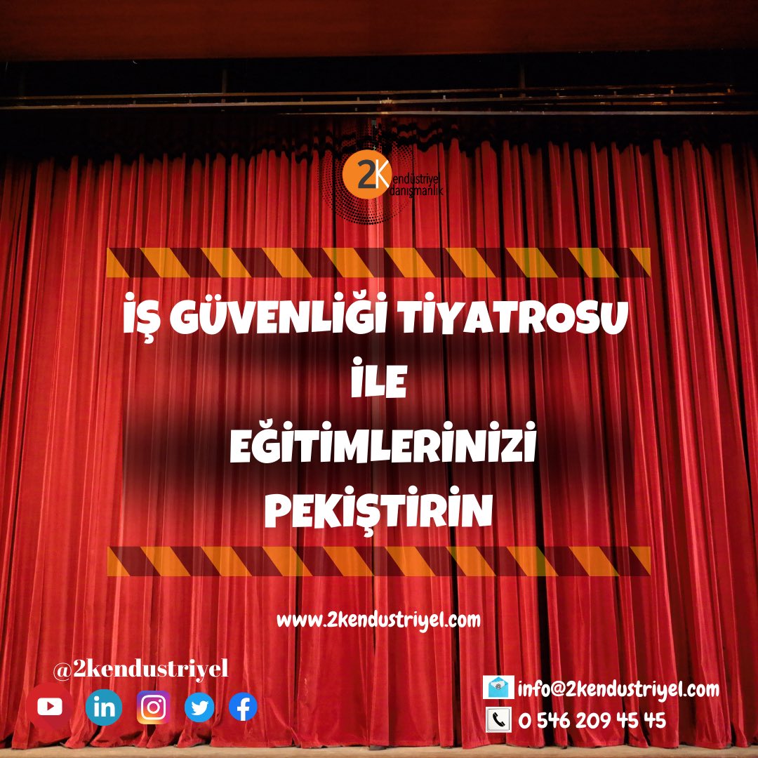 Eğitimlerinizi tiyatro ile pekiştirmek isterseniz😉 #kurumsalmüzik #işsağlığıvegüvenliği #işgüvenliğişarkısı #besafe #safetysolutions #safetyfirst #safetysound #interaktifetkinlik #safetyday #safetyweek #safetyculture #isgkültürü #2kendüstriyel #2keğitimdanışmanlık #2kdanismanlik