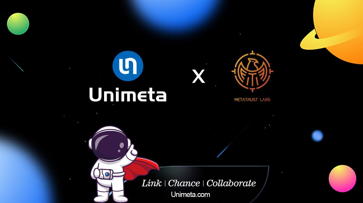 🥂Excited to announce the partnership with <a href="/Metatrust/">Meta Trust</a>

✨MetaTrust labs (metatrust.io) has built the world's first comprehensive #Web3 security solution, completely covering SDLC

👇Check out his cooperation needs here
unimeta.com/#/demandDetail…