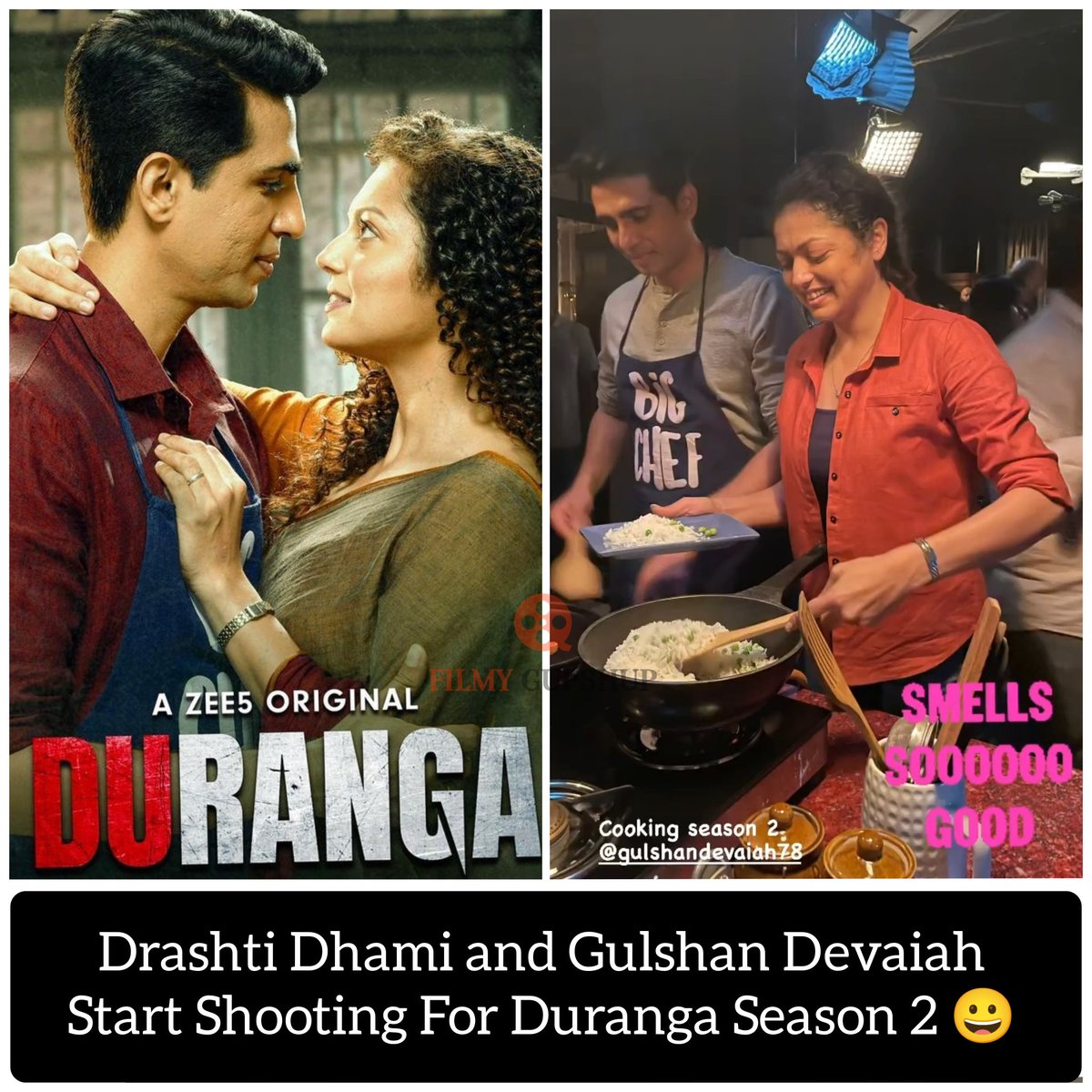 After Super Successful Season 1, Drashti Dhami and Gulshan Devaiah Start Shooting For the Season 2 of Duranga 😀

#DrashtiDhami #GulshanDevaiah #AmitSadh #Duranga2OnZee5 #DurangaS2 #Duranga2 #Duranga
