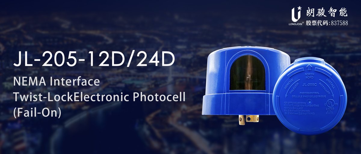 wallychiswearco's tweet image. JL-205C NEMA interface twist-lock analog electronic light control switch (Light On) of LONGJOIN Intelligent JL-2 series
#Photocell #JL205C #longjoin #Photocellsensor
#outdoorlightingcontrols #RoadLighting