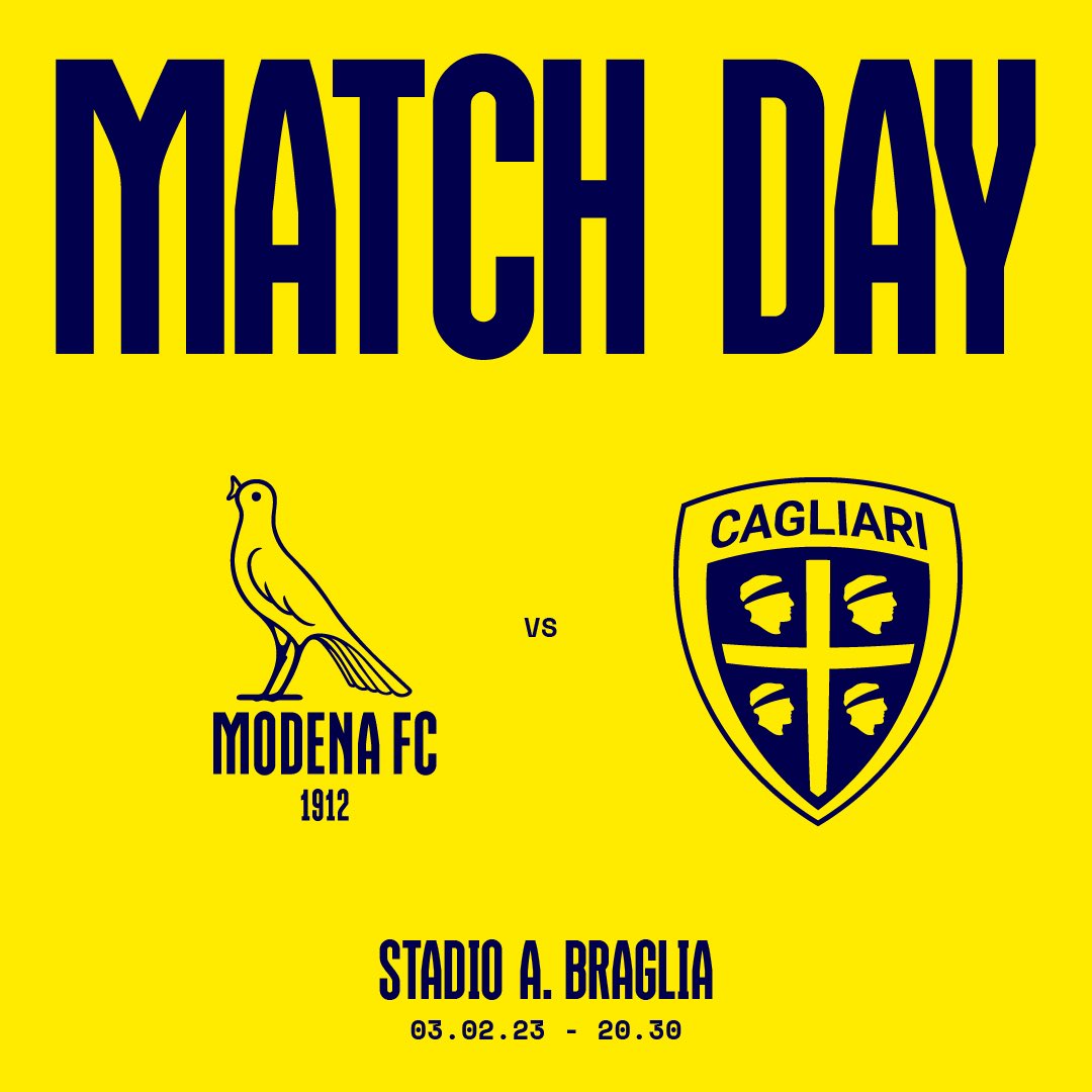 Modena F.C. Official on X: 🟡🔵 MATCHDAY ⚔️ 🏆 #SerieBKT