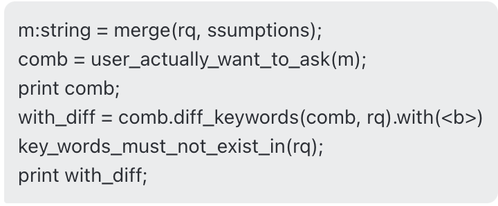 ngaut1's tweet photo. I had a blast using my toy declare language to communicate with GPT. It's smarter than I thought! #ProgrammableAI https://t.co/Uw25XAlWtl