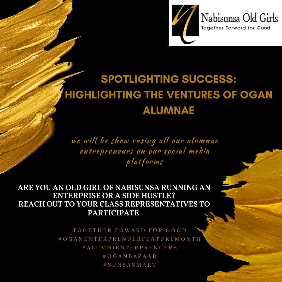 SunsasAlumni's tweet photo. Dear alumnae, join us as we spotlight the businesses and enterprises of our talented OGAN alumnae! We will be sharing everything about their businesses and the impact they're making in their respective industries. https://t.co/iypEuayxvH