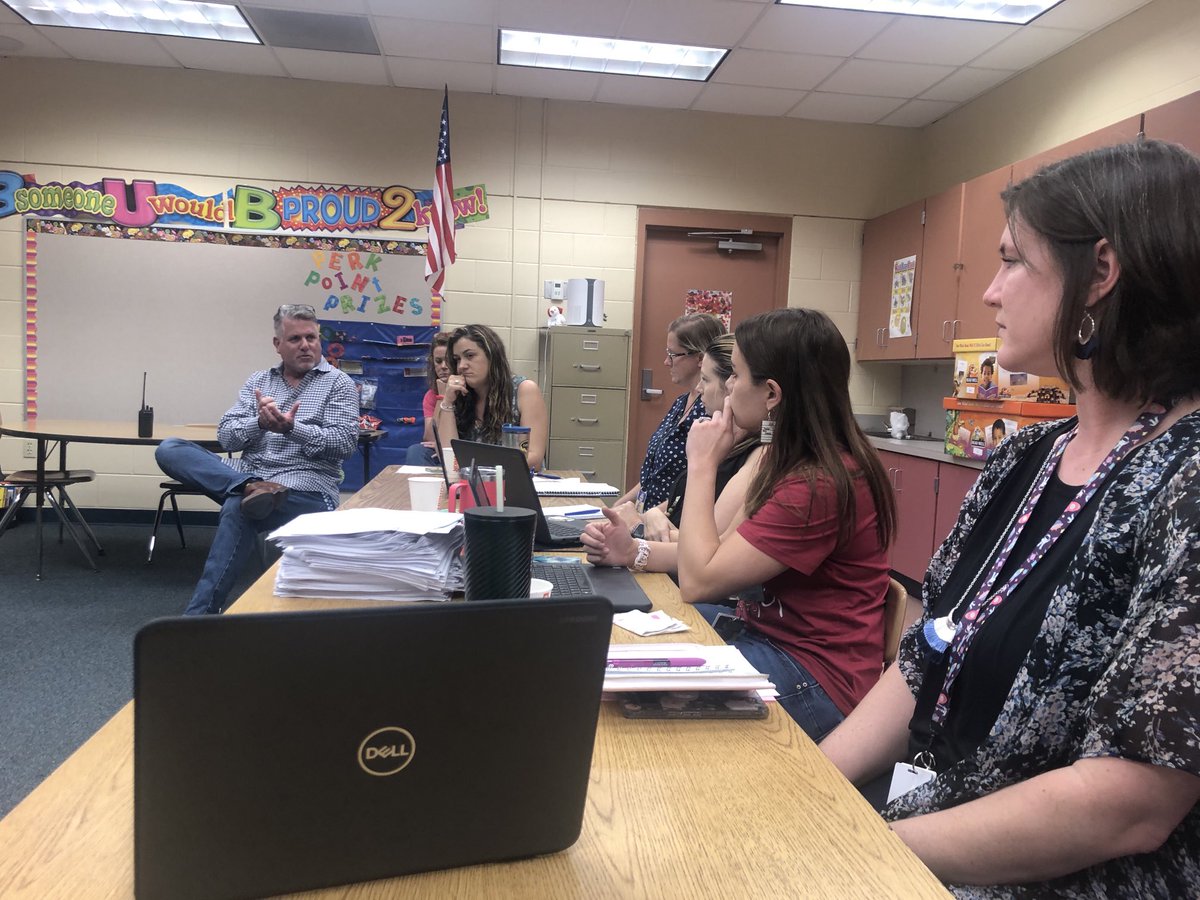 Dhatherop's tweet image. The First Grade PLC ⁦@Diplomat_Elem⁩ was hard at work today strategizing with Principal Chuck Vilardi and Instructional Coach Sherri Mazzoli on ways to increase the % of proficient readers. Wow! This PLC was on 🔥! #TrueTeam #Synergy ⭐️📚⭐️