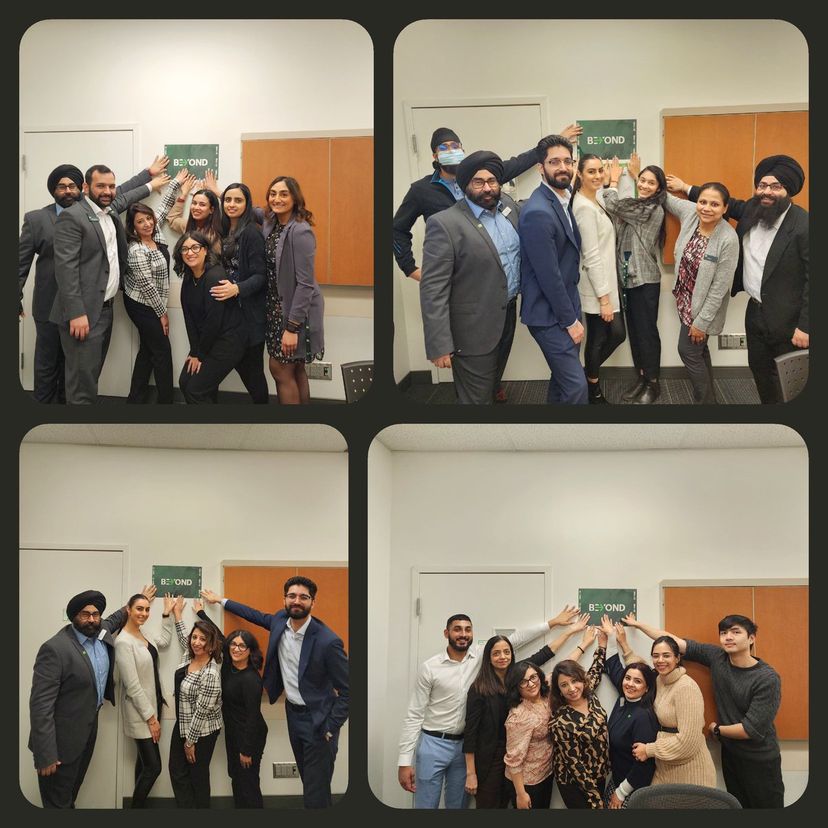 Team 9080 is ready to go BEYOND ! We are all ready to follow our regional commitment and believe we will go beyond for our customers, colleagues, and community 💚<a href="/juliearmour_td/">Julie Armour</a> @CSir_TD <a href="/jtbains/">Jatinder Bains</a> <a href="/RaviKochh0183/">Ravi Kochhar</a>