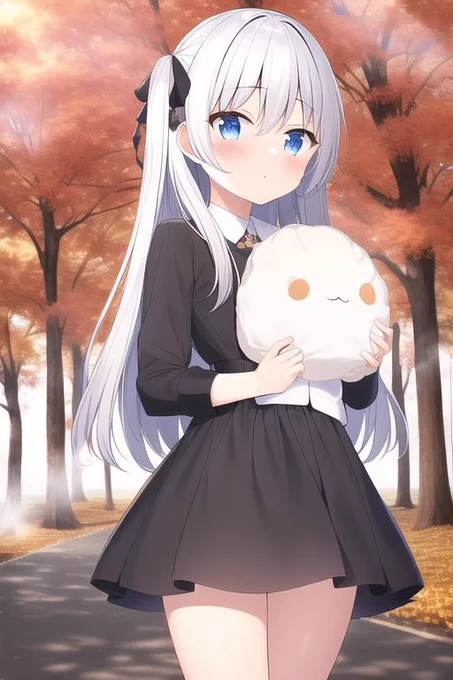 あ、その前11/10に出してた絵があった!
肉まんを出そうとして苦労した覚えが
これ2冊目の AI同人誌に入れてるので無限ガチャプランにアップグレードした後に作ってたのか 