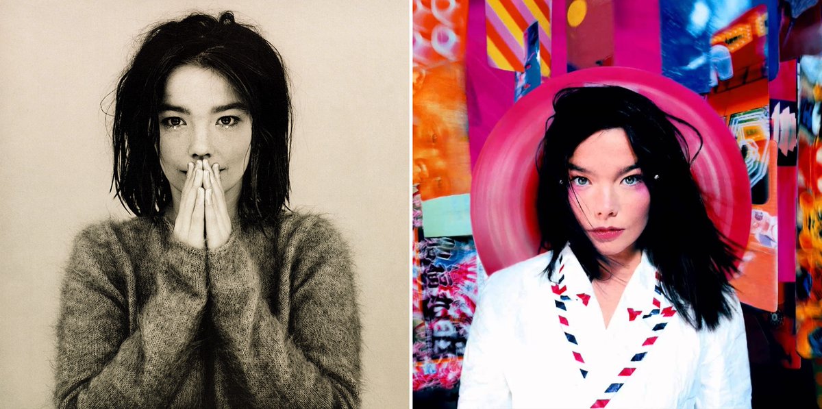 Albumism's tweet photo. #Björk's 'Debut' (1993) &amp; 'Post' (1995) are considered classics, but which of these two albums is stronger overall? | Let us know what YOU think + check out how our readers rank them here: https://t.co/R2RPwGEnJP https://t.co/T5UX92hVkg