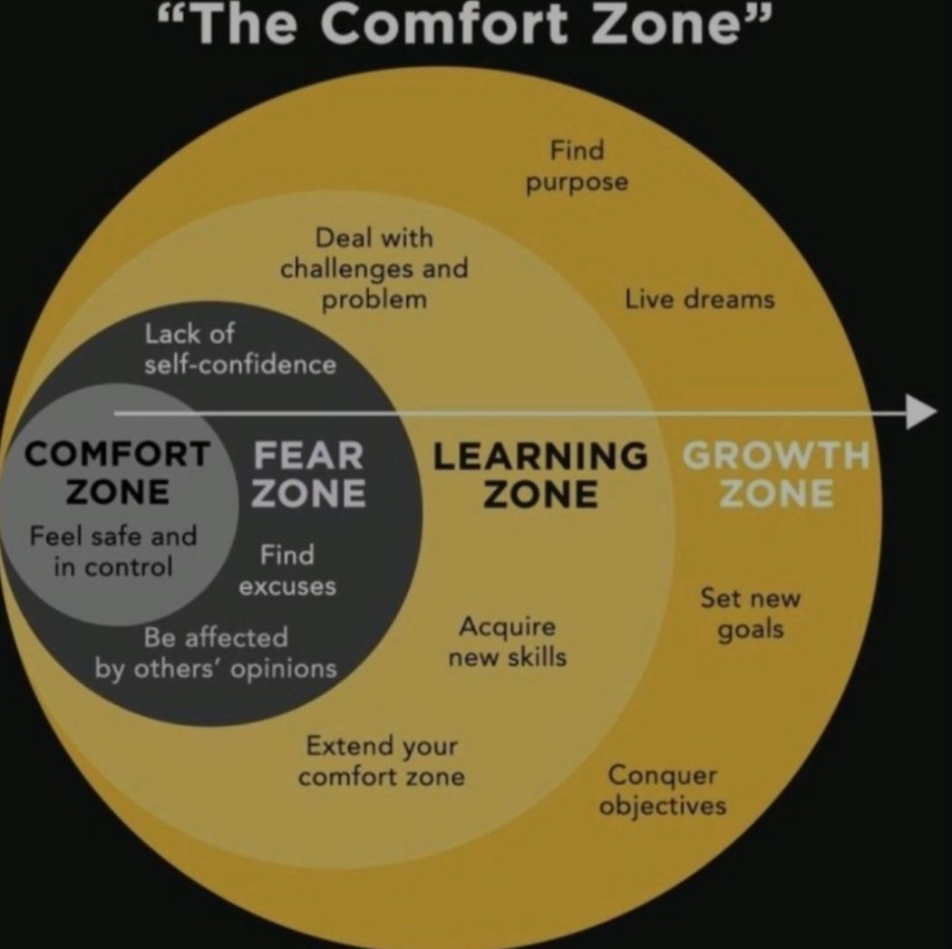 #comfortzone #growthmindset #fearzone #learningzone #growthzone.