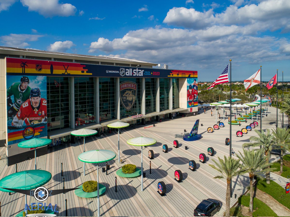 Blessed717171's tweet photo. NHL All-Star Eve! FLA Live Arena looking real nice the day before the NHL Skills Competition kicks off in South Florida!
Are you going?!
#nhl #asg2023 #flalive #flapanthers #allstar https://t.co/l8HoY8cm9z