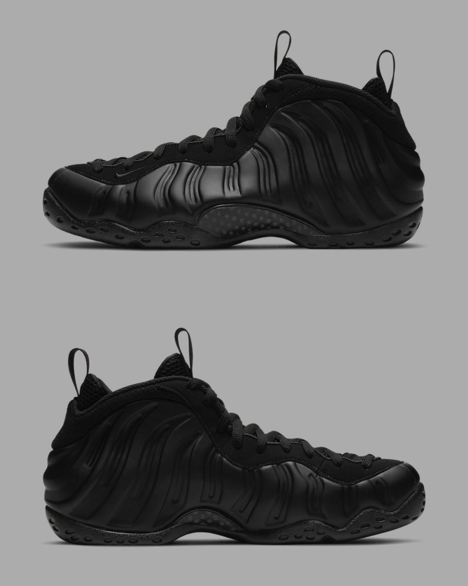 All-black Foamposites return this holiday season 🥷⚫️