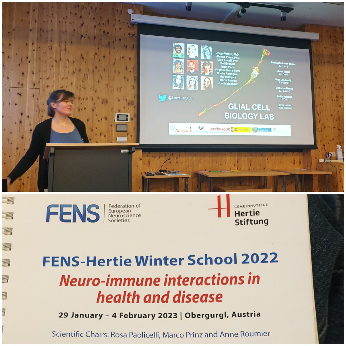 anne_roumier's tweet photo. Inspiring talk by Amanda Sierra at the #FENS #winterschool on #neuroimmune interactions, and stimulating discussion on #phagocytosis #apoptosis and the meaning of #CD68 staining 🧐
@SierraLabAch @FENSorg https://t.co/gZ8VjI1Eyy
