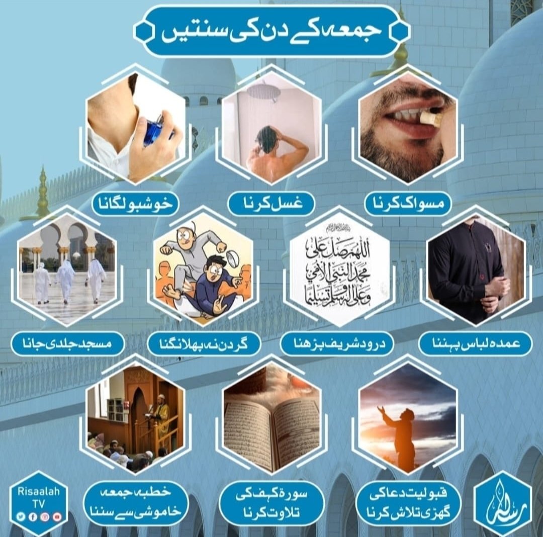 سورہ الکہف، ذکر و اذکار ، تلاوت قرآن مجید، دعائیں اور کثرت درود شریف کے ساتھ جمعہ کے  بابرکت دن کو مزید خوبصورت بنائیں #  جمعۃالمبارک