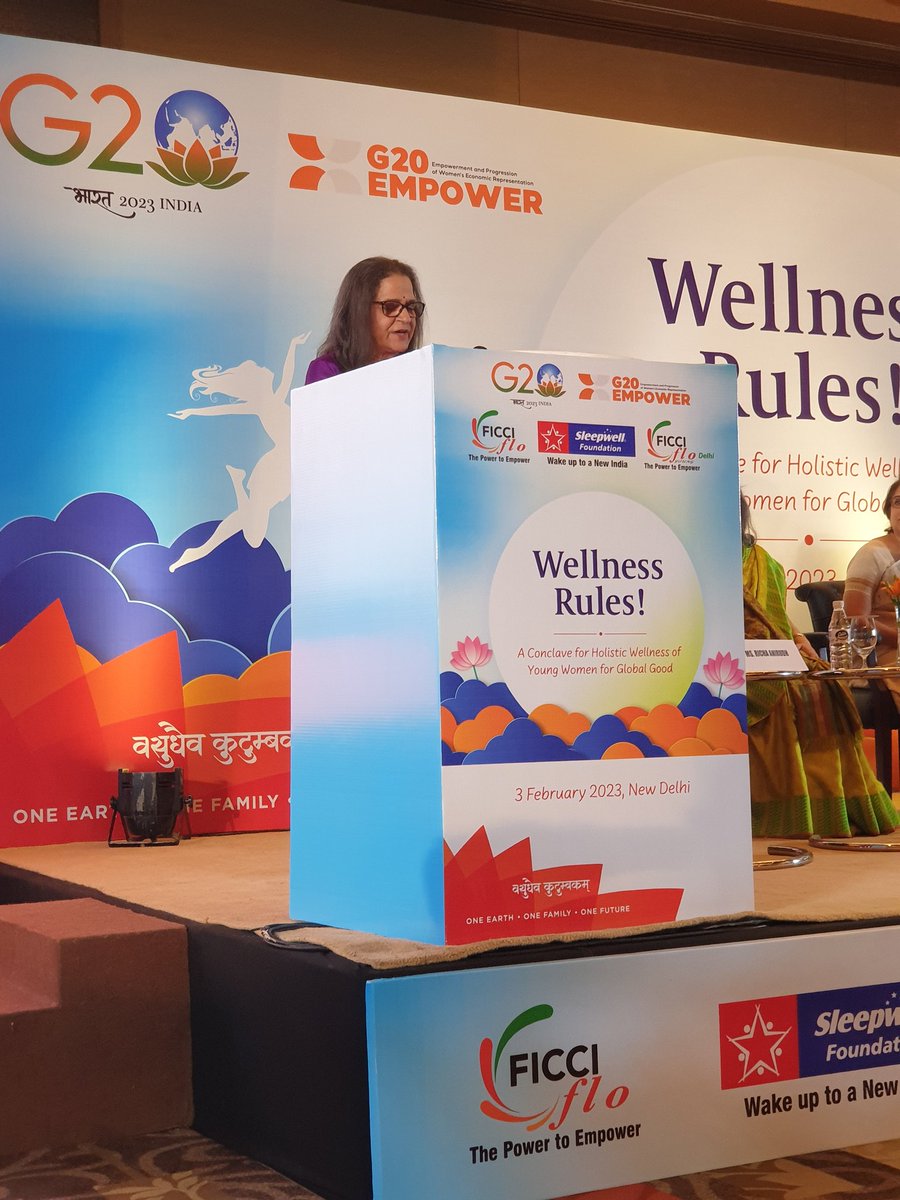SanjoyRoyTWA's tweet image. Financial wellness is key to unlocking the potential of women! Namita Gautam opens the #WellnessRules conference @FICCIFLO presented by @mysleepwell